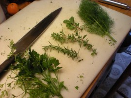 Marinade ready to happen.  Can you guess who they are